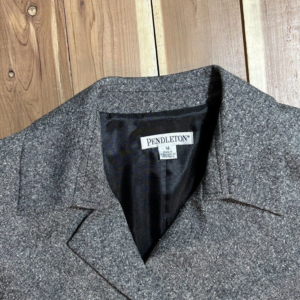 Vintage Pendleton Wool Suit Women’s Size 14 Jacket Size 10 Pants Wool/Silk - Picture 3 of 14